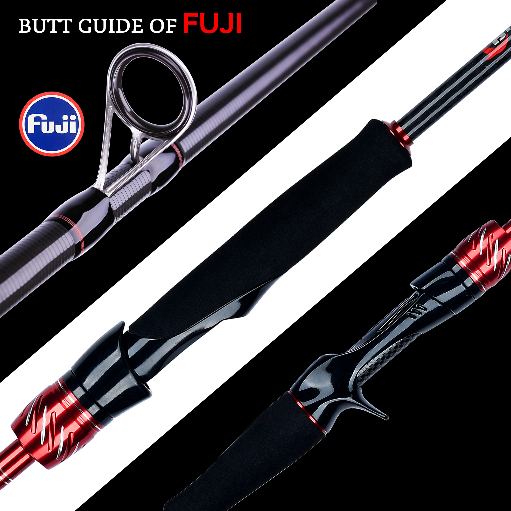 BIUTIFU Spinning Casting Fuji  - Fishing Rod Surf review and price