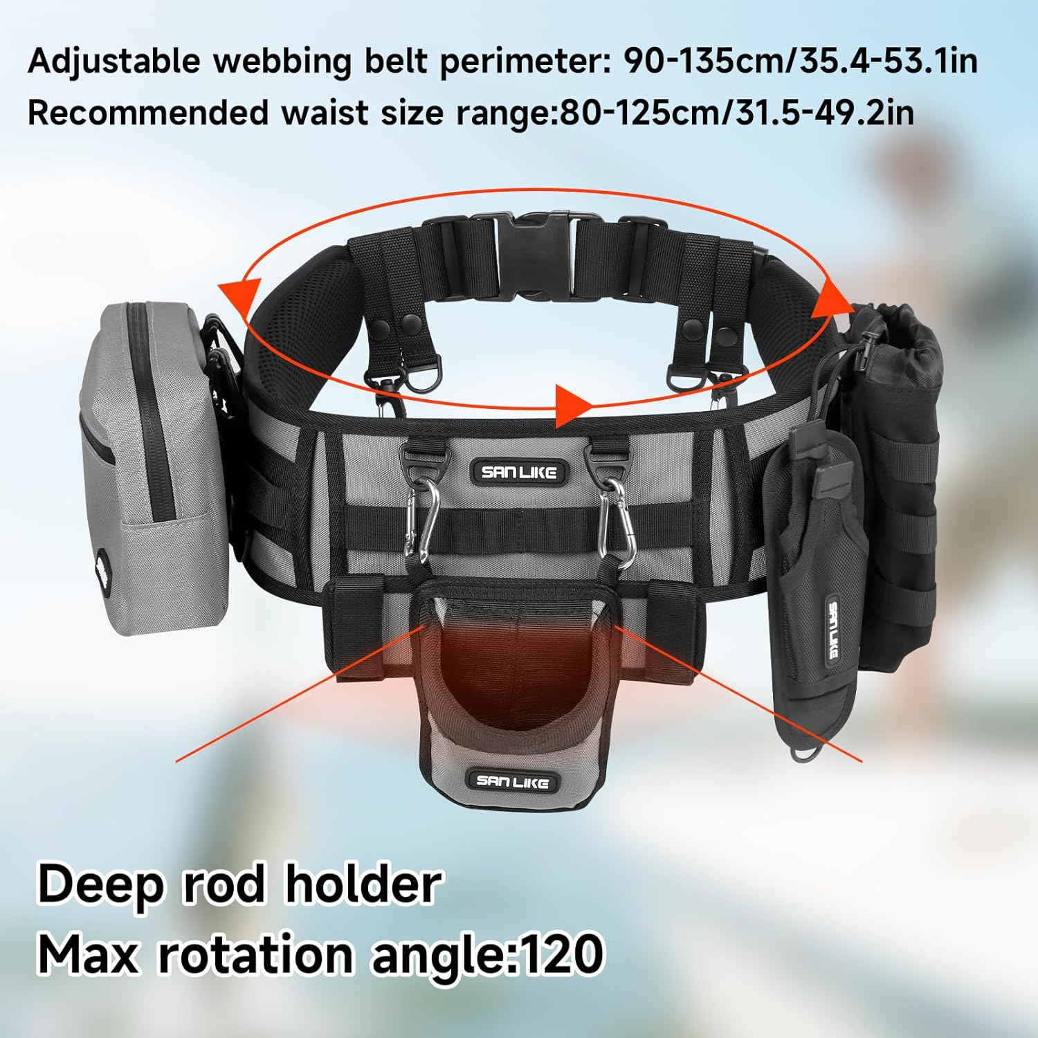 SANLIKE Fishing Belt Rod Holde - Fishing Rod Fly review and price