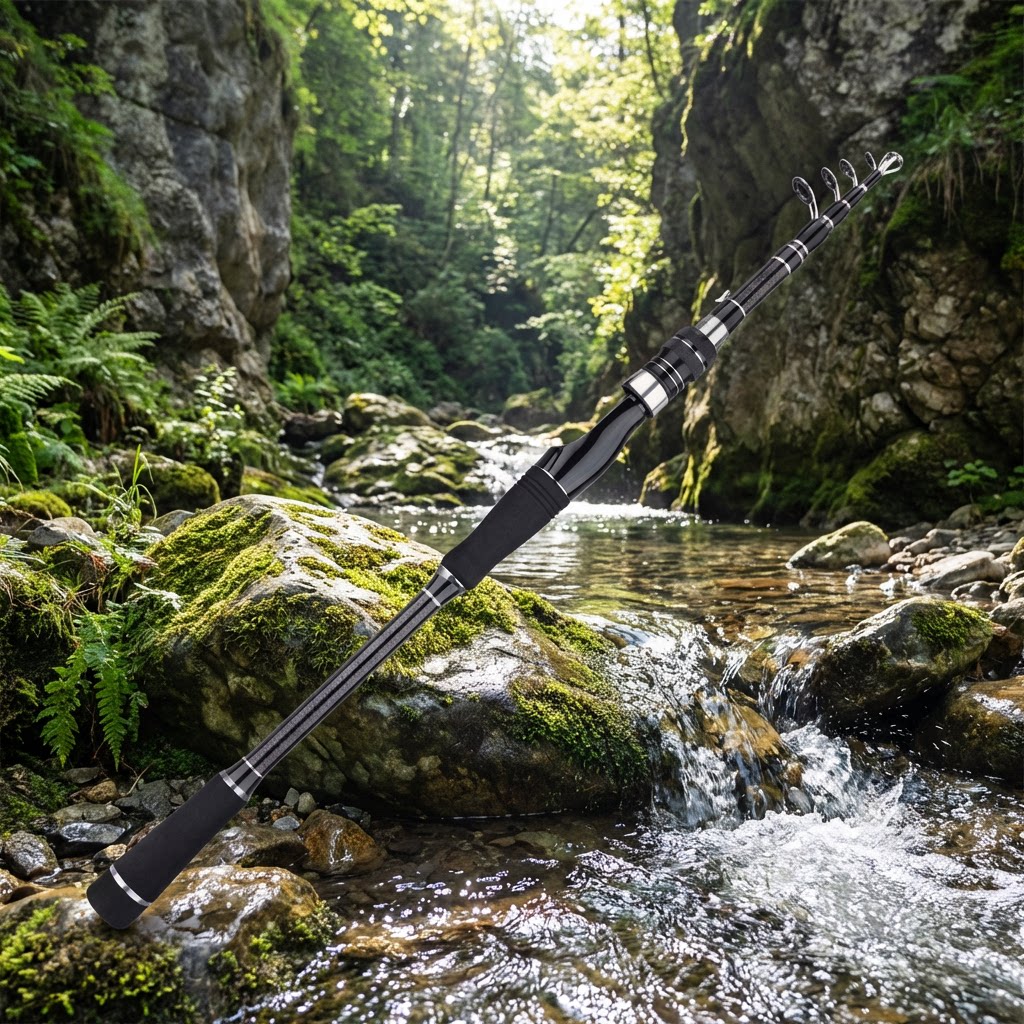/Portable /Telescopic /Fishing - Fishing Rod Carbon Fiber review and price