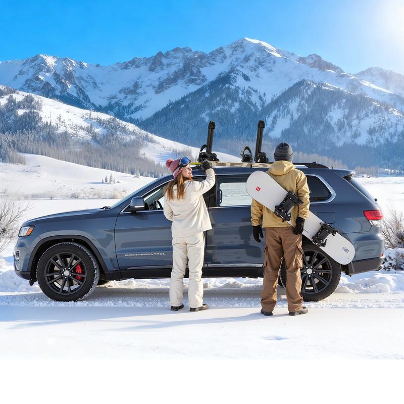 Ski & Snowboard Roof Rack, Car - Fishing Rod Rack review and price