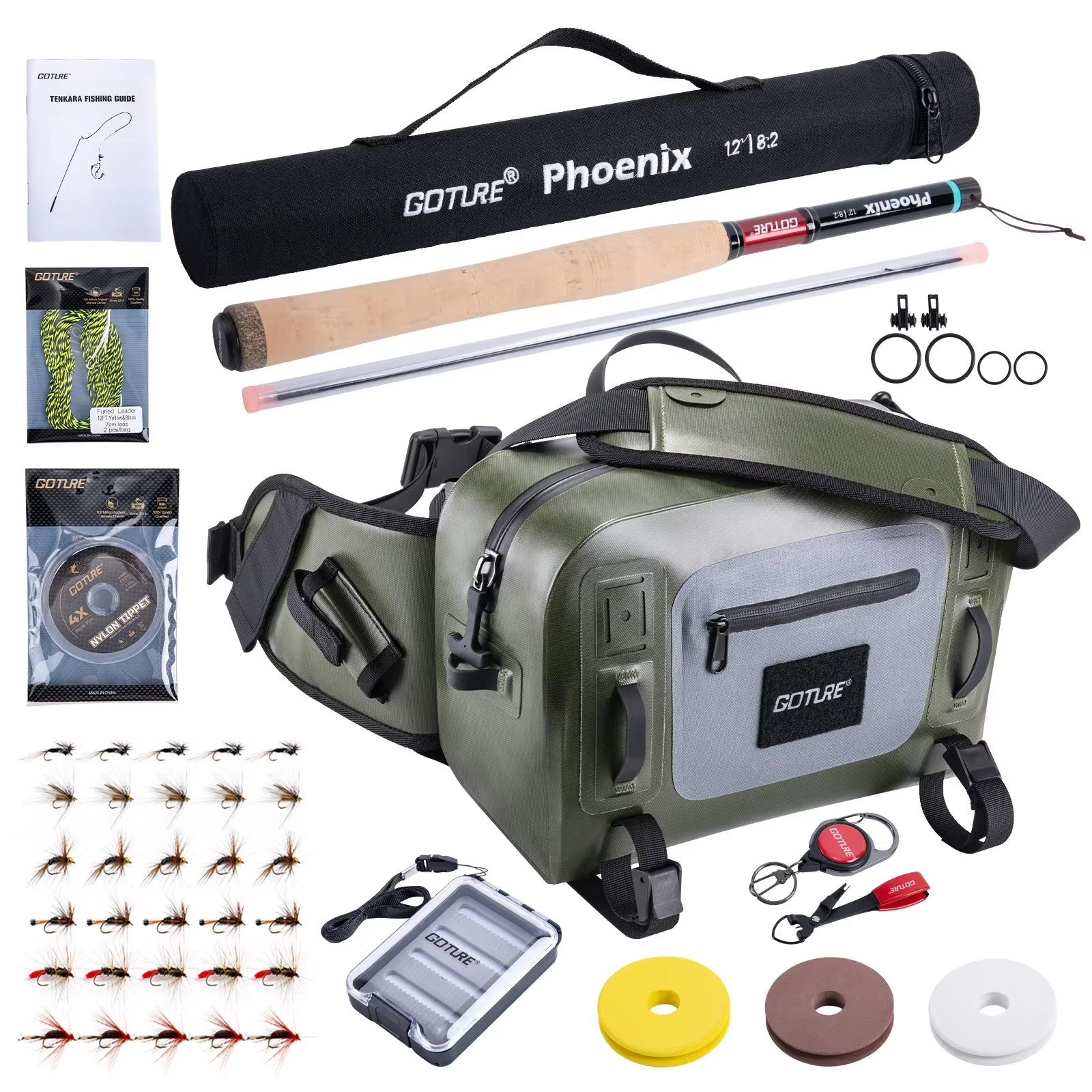 Goture 3.6m Tenkara Rod Set wi - Fishing Rod Fly review and price
