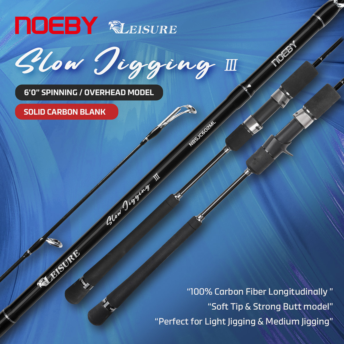 Noeby New Slow Jigging Fishing - Fishing Rod Surf review and price