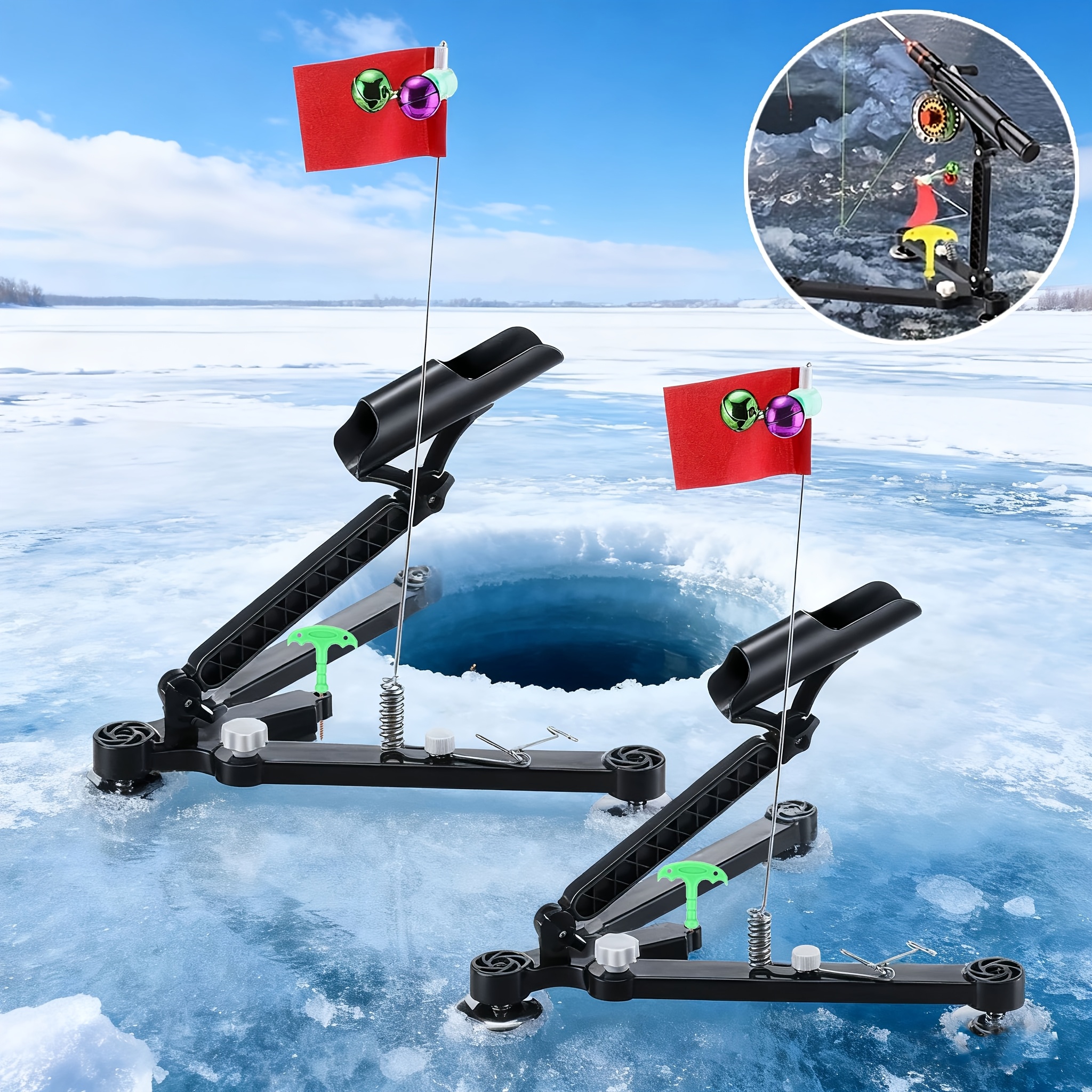 Foldable Ice Fishing Rod Holde - Fishing Rod Ice review and price