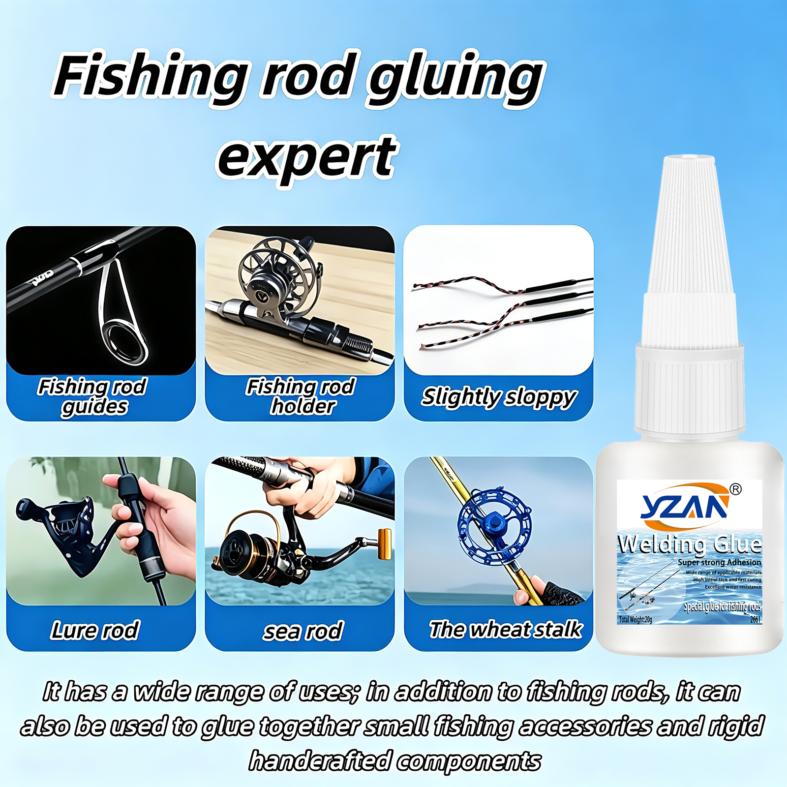 Fishing Rod Repair Glue  Fast  - Fishing Rod Guide Replacement review and price