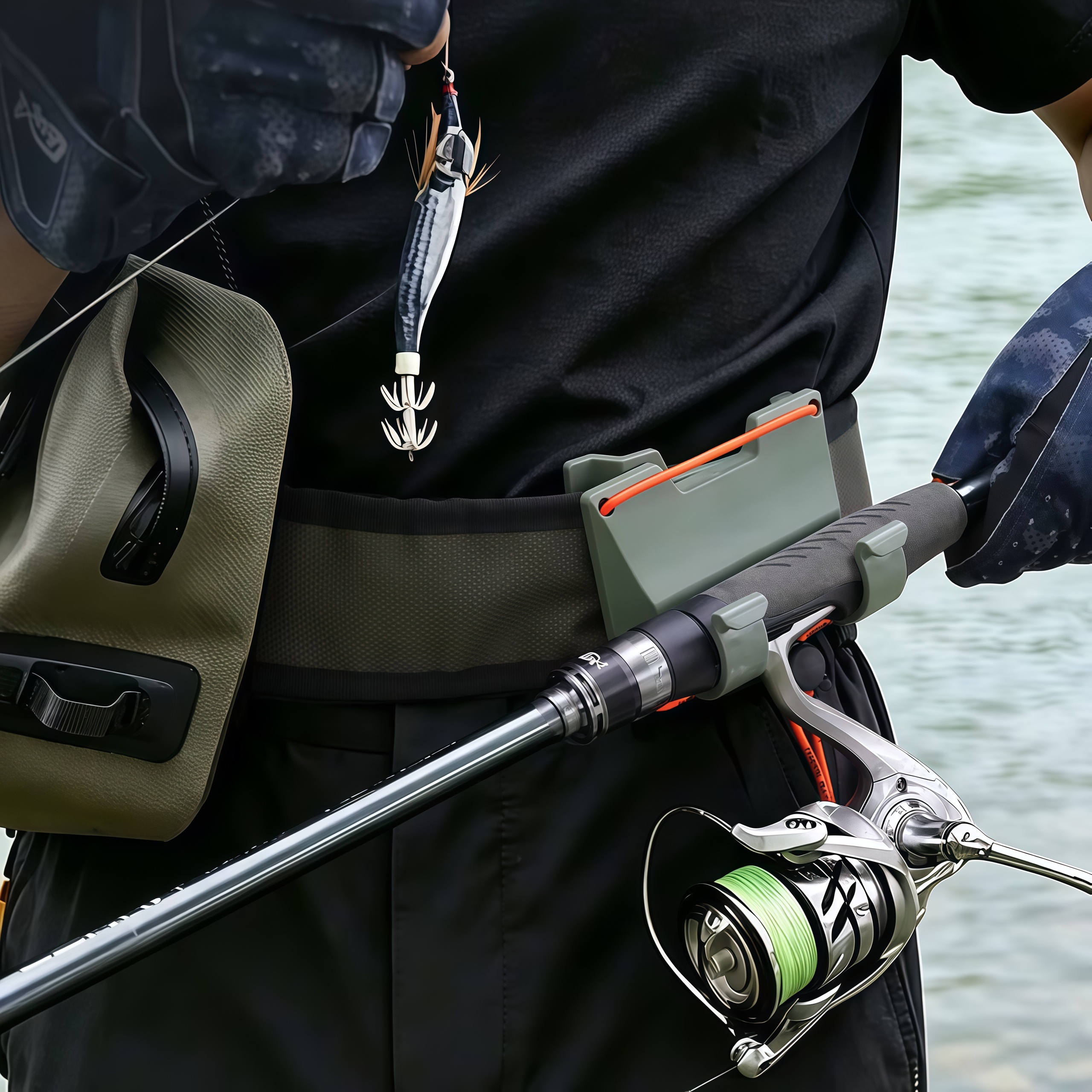 DEUKIO Outdoor Belt Clip Rod H - Fishing Rod Fly review and price