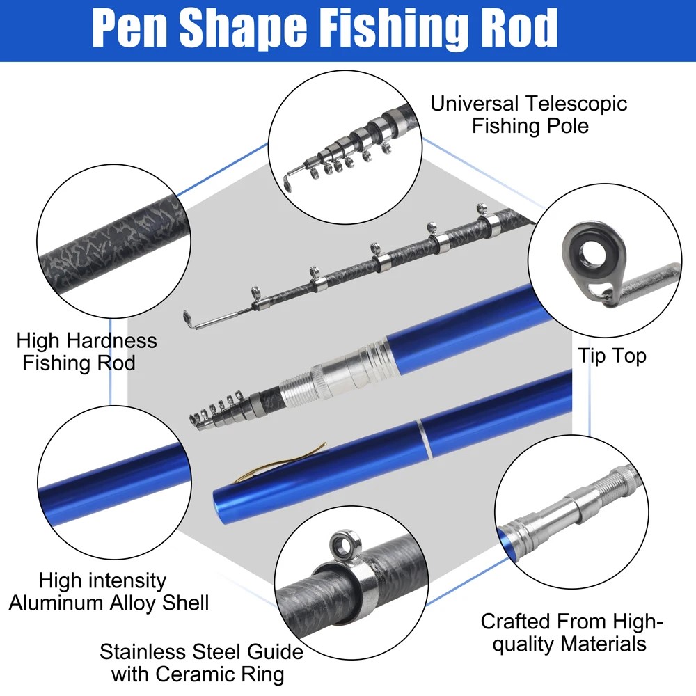 1.6m/1m Pocket Pen Fishing Rod - Fishing Rod Ice review and price